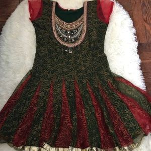 Anarkali style kurti